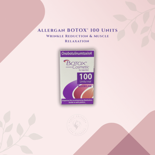 Allergan BOTOX® 100 Units – The Gold Standard in Wrinkle Reduction & Muscle Relaxation